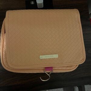 Elegant‎ Tan Woven Cosmetic Bag